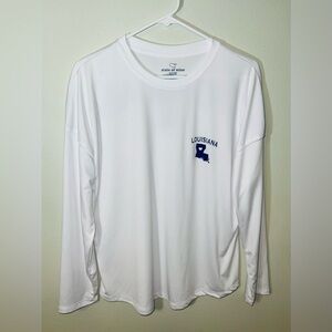 State of Mine Women’s White 'Louisiana' Long-Sleeve Tee! Size Medium.